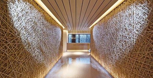 Beautiful bamboo interior